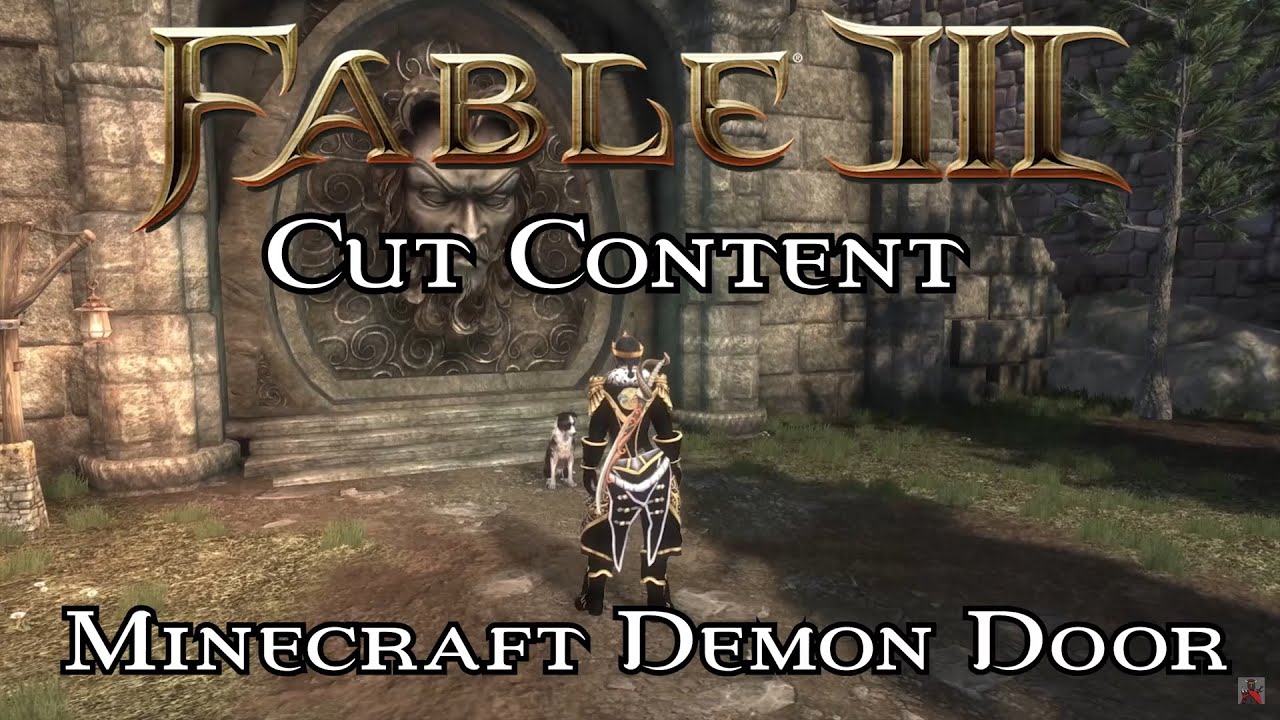 Minecraft Demon Door Fable III Cut Content YouTube