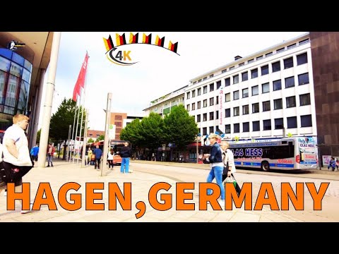 Hagen, Germany/ Tour in Hagen NRW,  Deutschland 4k