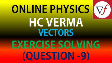 H.C. Verma | Vectors Problem Solution | Class 11 | HCV Discussion - Vector Question | V-9
