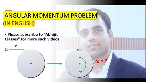 Angular momentum problem (In English) | For IIT JEE/NEET/Class11 | Rotational Motion 01 #JEE #NEET