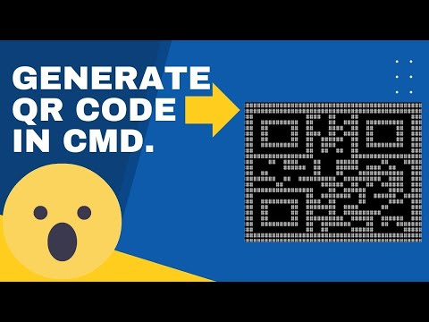 How To Generate QR Code Of  Any Text using CMD  #commandprompt