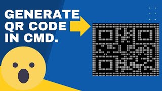 How To Generate QR Code Of  Any Text using CMD  #commandprompt