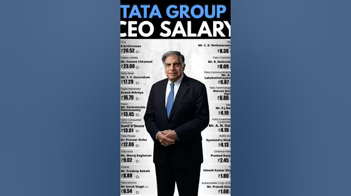  📊 TATA Group CEO Salaries Revealed! 💼💰From ₹1.68 Cr to ₹26.52 Cr – Who’s leading the pack? 🔝#tata