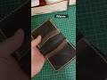 Vertical bifold wallet from crazy horse  leather