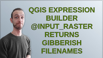 Gis: QGIS expression builder @input_raster returns gibberish filenames