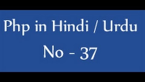 Php tutorials in hindi / urdu - 37 - How to generate random password in php