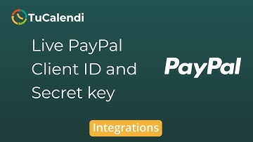 Live Paypal Client ID and Secret Key