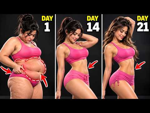 Belly Fat & Side Fat Workout | Day 1 to Day 21 Transformation