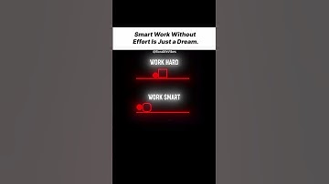 Work Smarter Not Harder 💡 | The Power of Smart Thinking #SuccessMindset #MotivationalShorts