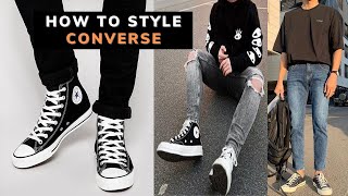 How To Converse Sneakers Men 2021 | Converse High Outfits Men | Fashion 2021 - YouTube