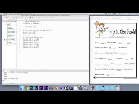 Coding in Lua - MadLibs Program (Part 1)