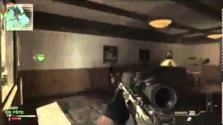 MW3 Noscope Cross map! 'Stuns Dont Stop him!'
