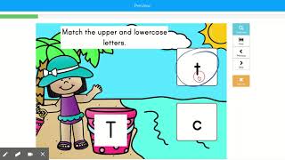 Boom Cards! - Upper and Lower Case Letter Matching - Phonics PRE-K - Grade one. Made by an OT.