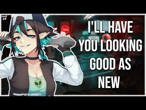 3DIO ASMR | Tomboy Mechanic Repairs You | Repair and Clean | Deep Voice