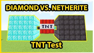 Minecraft 1.16 Diamond vs. Netherite TNT Test (Stronger than Obsidian?)