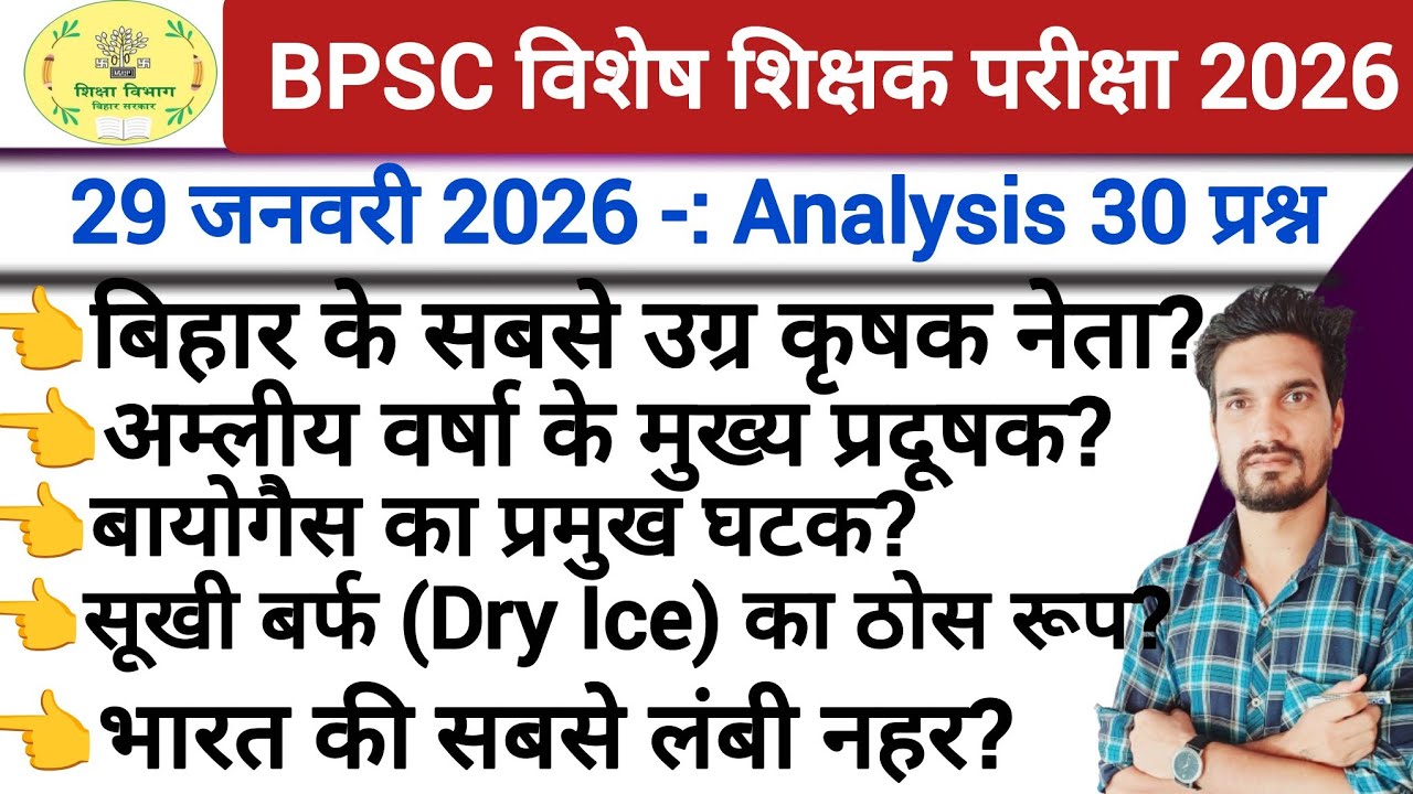 BPSC विशेष शिक्षक Exam Analysis 2026 | BPSC Special Teacher Today Exam Review 2026 || Today review 