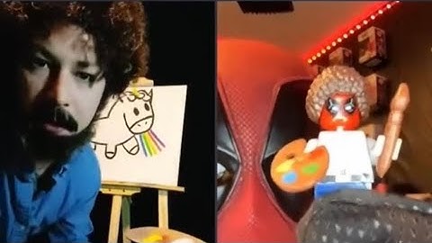 Bob Ross Impersonator Master of Disguise & Deadpool Cosplay The Official Dadpool