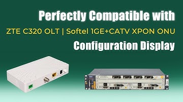 Softel 1GE CATV XPON ONU | Perfectly Compatible with ZTE C320 OLT | ONT-1GE-RF