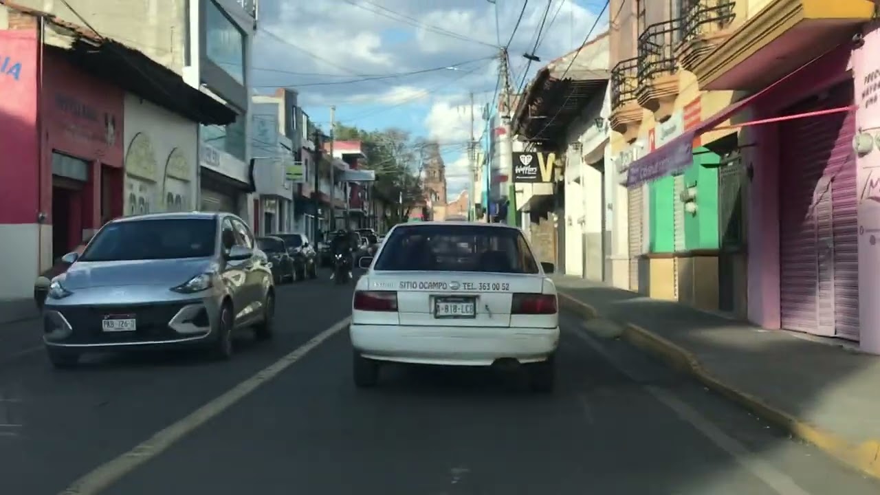 🎄😳🥹🙏UN RECORRIDO POR LAS CALLES CÉNTRICAS DE ZACAPU MICHOACAN MEXICO.