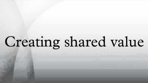 Creating shared value