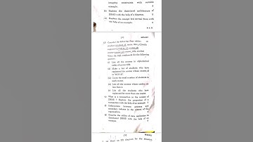 IGNOU BCA/MCA MCS-023 DBMS Questions Paper June 2021|August 2021