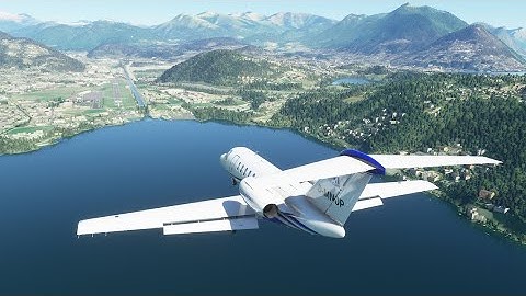 Microsoft Flight Simulator Lugano Steep Approach View | Working Title CJ4