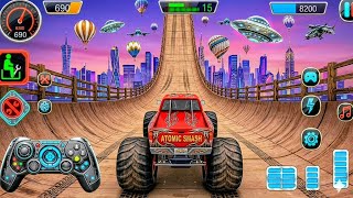 モンスタートラックメガランプインポッシブルドライバー - 究極のカースタントGTレーシング - Androidゲームプレイ2026 screenshot 1
