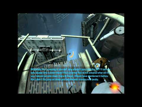 Portal 2 Wheatley Pit Speech and Pit Boss Achievement (HD)