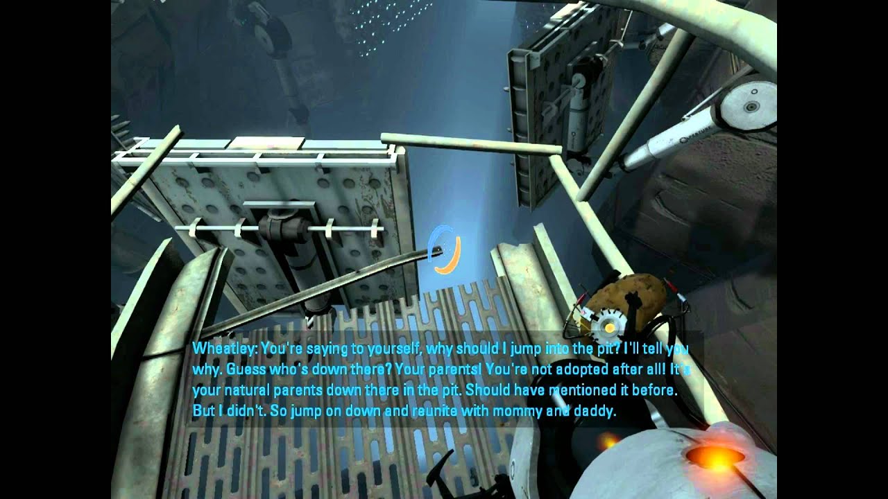 besked huh Styrke Portal 2 Wheatley Pit Speech and Pit Boss Achievement (HD) - YouTube