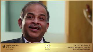 'Services' Category Award Winner: Satheesh Kumar, Chairman and MD, Enzen Global Solutions