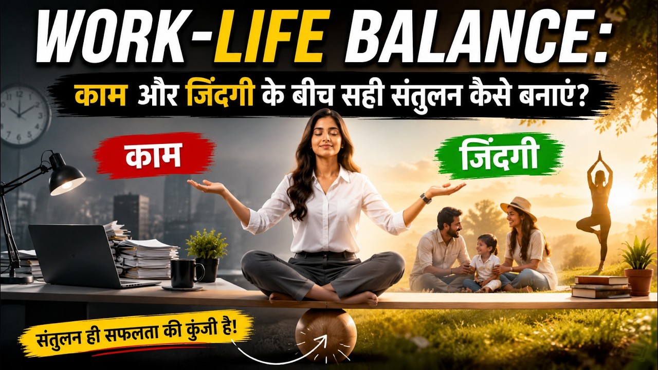 Work-Life Balance: काम और जिंदगी के बीच सही संतुलन कैसे बनाएं?