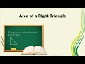 Understanding the Area of a Right Triangle