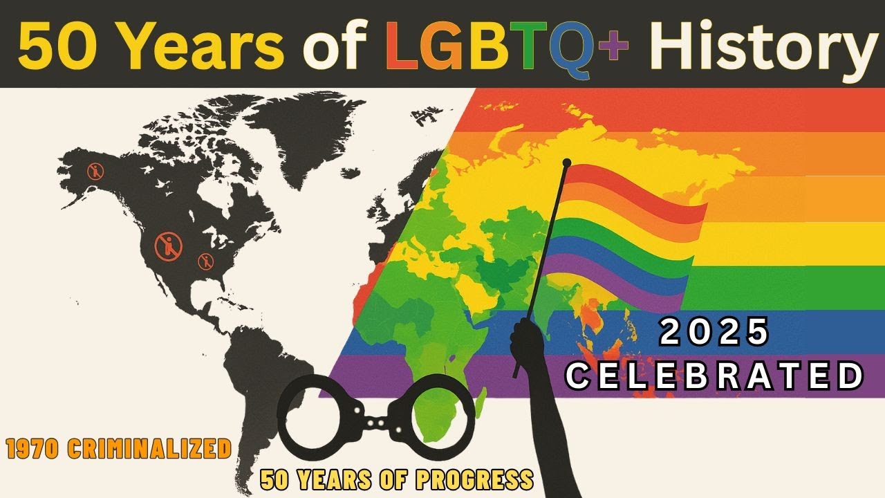 From CRIMINALIZED to CELEBRATED: 50 YEARS of LGBTQ+ PROGRESS (1970–2025) #lgbtqhistory #pridemonth
