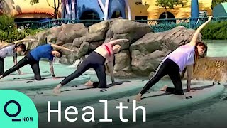 Hong Kong's Ocean Park Offers Aquarium Yoga During Covid-19 Pandemic