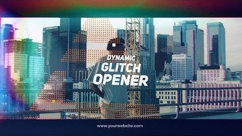 Dynamic Glitch Opener | After Effects Template