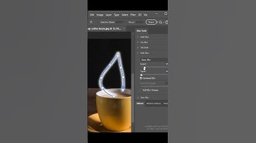 Create Coffee Smoke Easily Using Photoshop #tutorial_short