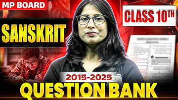 MP Board Class 10 Sanskrit - Last 10 Years PYQs🔥| Most Important Objective Questions | Nisha Ma