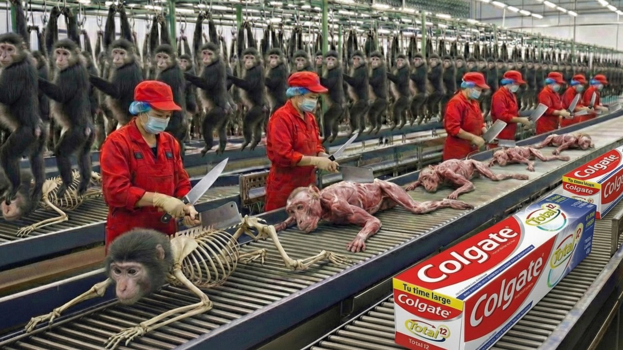 SOOTY MANGABEY Monkey Bones to Colgate Toothpaste | World’s Most Advanced Luxury Factory Process