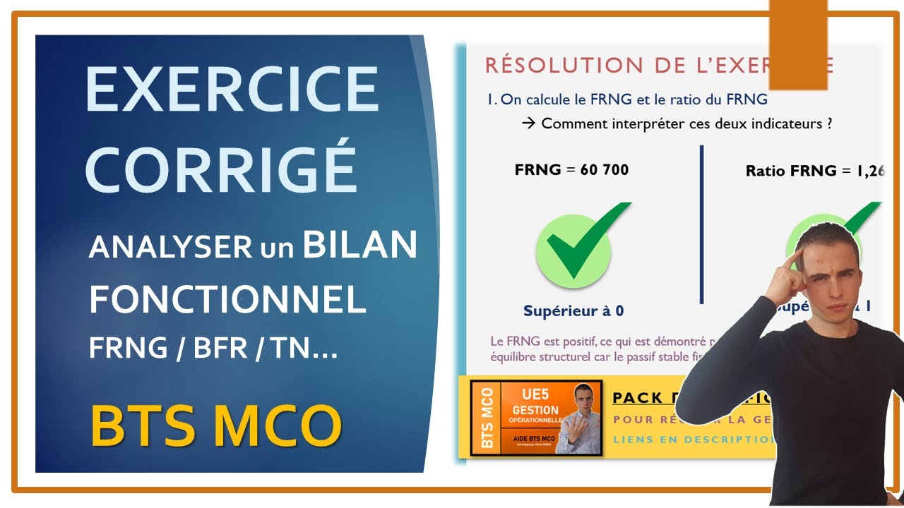 BTS MCO | Comment analyser un BILAN FONCTIONNEL ? | EXERCICE Corrigé en