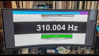 Samsung G8 OLED overclocked to 310 HZ