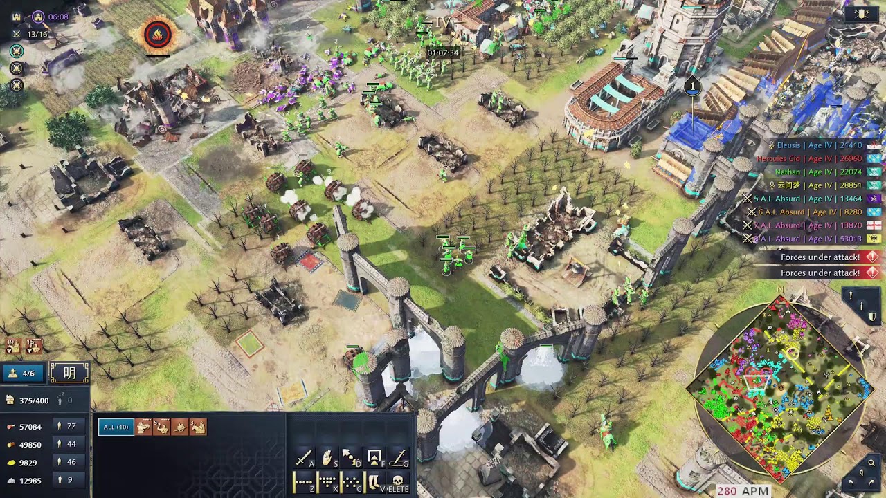 AOE4 4v4 coop Zhu Xi - YouTube