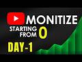 “Starting From Zero on YouTube (Day 1 Reality)”