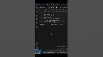 Add Two List || Python 🐍 || Different Ways🔥 #shorts