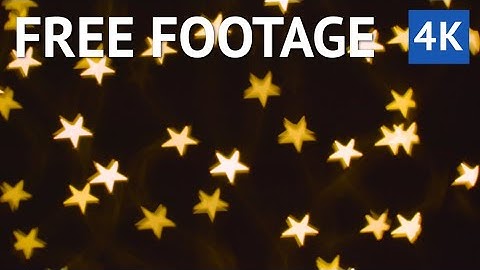 FREE 4k VIDEO - Twinkle Little Star. A festive background of star bokeh lights.