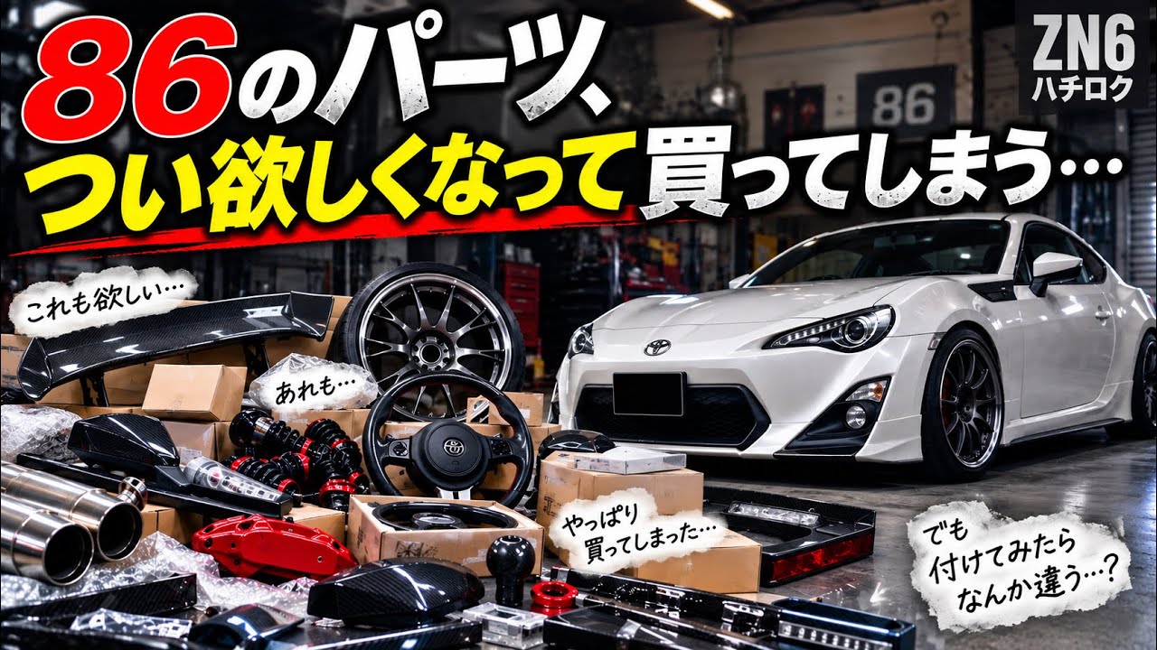 86のパーツ、つい欲しくなって買ってしまう…|ZN6 ハチロク - YouTube 86のパーツ、つい欲しくなって買ってしまう…|ZN6 ハチロク - YouTube