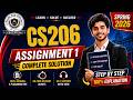 CS206 Assignment 1 Solution Spring 2026 | CS206 Assignment 1 Solution 2026 | Study Hub Official