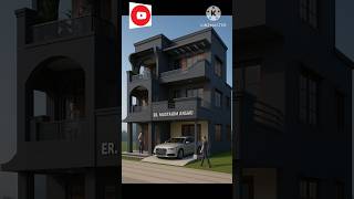 🏡Floor Modern House Design 2025 | Modern 3-Storey House Exterior Design|3D House Design #shortsfeed