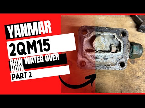 なんなん Yanmar 2QM15 Raw water overhaul and rear zinc - YouTube