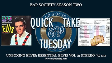 Quick Take Tuesday - Unboxing Elvis: Essential Elvis Vol. 2: Stereo 