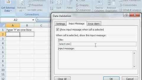 Excel - an alternative to radio buttons - without macros